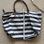 Target Extra Large Striped Canvas Tote Bag Beach Handbag Carryall Like New Photo 7