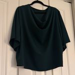 Dark Green Flowy Top Size L Photo 0
