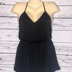 Forever 21 NWT Size S Black V-Neckline Strappy Shorts Jumpsuit Romper Photo 0