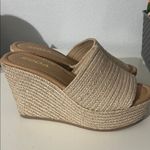 Soda Women’s Bounty Round Toe Single Band Slip-On Espadrille Wedge Sandal 8.5 Photo 2