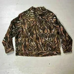 Saint Tropez West 100% Linen  Safari Print Button Up Jacket Size 1X Photo 6