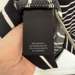 Ann Taylor Women’s 2 Black White Striped Bell Sleeve Dress Midi Photo 1