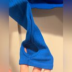 Free People Movement NWOT  Good Karma High Neck Layer In Classic Blue $88 MSRP Photo 3