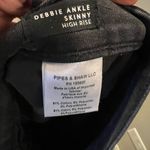 Veronica Beard  Debbie ankle skinny high rise button fly 32 $228 black Photo 8