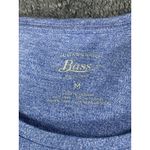 G.H. Bass & Co. Women’s Medium Top Blue Layered Hem Long Sleeve Cotton NWT Photo 8