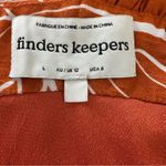 Finders Keepers  Anthropologie Women’s Soirée Mini Dress Orange One Shoulder Sz 8 Photo 2