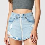 LF Carmar Beatrice Zip Front Denim Skirt Photo 0