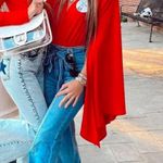 Symphony Red Blouse Photo 0