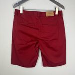 L.L.BEAN WASHED CHINO BERMUDA SHORT WOMENS SIZE 10 Regular Cabin Red Photo 1