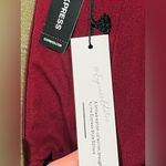 EXPRESS  edition Women’s dress size small new burgundy color puffy long sleeve Photo 8