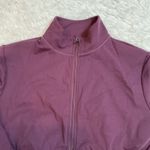 Halara  UltraSculpt Athleisure Jacket Burgundy Full Zip Thumbholes Size 12 Photo 1