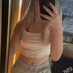 SheIn White Cropped Tank Top Photo 0