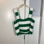 NEW Hyacinth House Tuckernuck Green White Crochet Cooper Tank Top Size XL Photo 4