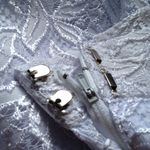 White Lace Wide Leg Dress Pants Size 6 Photo 6