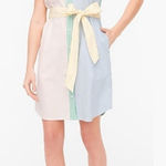 J.Crew  rainbow stripe shirt dress w/ waist‎ tie button front Photo 0