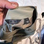 Stylish Gray Faux Leather Asymmetrical Cropped Moto Jacket with Zipper Detail Green Photo 8