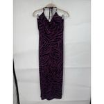 L8ter ‎ Y2K Retro Zebra Print Milk Maid Maxi Dress Women Medium Purple Whimsigoth Photo 8