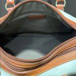 Coldwater Canyon Chic Cream and Tan Genuine Leather Satchel Photo 8