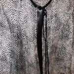 Milano blouse - faux leather detail at closure Photo 1