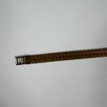 Vintage Gold Tone Braided‎ Chain Bracelet Woven Herringbone Link Jewelry Photo 4