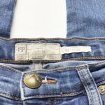 Free People  Blue Denim Jeans Size 25” 2 Skinny Tapered Ankle Mom Jean Waist Photo 1