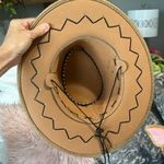 Tan Cowboy Hat with Black Stitching Photo 4