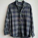 IRO  Jeans Gray Plaid Donella Raw Hem Grunge Emo Goth 100% Cotton Size small Photo 1