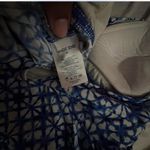 Lands' End  Blue and White Patterned Swim top Photo 1