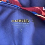 Athleta  Conscious Crop Tank Top Cropped Blue Floral S Athletic Gym Photo 7