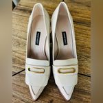 Nine West  Zoro Leather Tailored
Pumps in Ivory - Size 7.5 super clean shoes Photo 10
