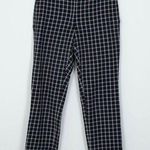 J.Jill Premium Bi-Stretch Black White Gingham Plaid Pants Career Womens Size 8 Photo 1
