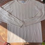 ZARA Cream Long Sleeve Sweater Photo 4