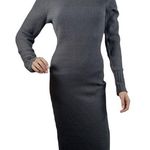 Calvin Klein Woman’s Ribbed Long Sleeve Crew Neck Dress Photo 0