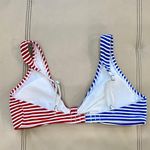 Forever 21 Blue/Red Striped Bikini Top Photo 1