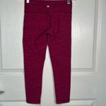 Lululemon Bumble Berry Flaming Tomato Wunder Under Crop ll Diamond Jacquard Space Dye Photo 3