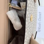 Michael Kors MK Carmen Medium Color-Block Logo Satchel -Buff Multi Photo 10