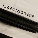 💕LANCASTER PARIS💕 Exotic Crocodile Embossed Leather Crossbody Bag ~ Black Photo 9