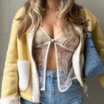 Cider Sheer Babydoll Floral Top Photo 2