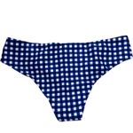 Show Me Your Mumu  Mermaid Blue White Check Bikini Bottoms Women's Size Small S Photo 1