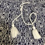 Briggs New York Linen Blend Lightweight Shorts Fringe Tassels Elastic Waistband Photo 6