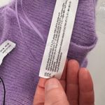 ZARA NWT Women's Alpaca Wool Blend V-Neck Bralette Crop Top Purple Size Medium Photo 6