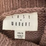 Lost + Wander Jolie Chenille Sweater Blush Pink Mauve Turtleneck Mockneck XS S Photo 4