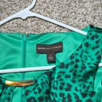 Dana Buchman  Green Leopard Cheetah Animal Print‎ Mini Dress Size Large Photo 5