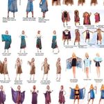 Reversible Maxi Wrap Skirt BINS819 Photo 4