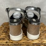 Stella McCartney Elyse Star Platform Sandals Silver Metallic Size 36.5 Photo 4