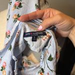 One Love Clothing One love Los Angeles cold shoulder blue floral top size small Photo 2