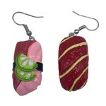 Unbranded NEW red,pink and white sushi earrings Pink Photo 6