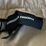INC International Concepts Flat Front Crop Pants Belt Strap & Waistband New Tan Size 4X Photo 4