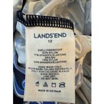 Lands End Women's Blue Floral Tankini Swim Size 12 Soft Cup Blousen Photo 1