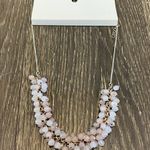 H&M BNWT!  Gold Necklace with Pink Beads Photo 0